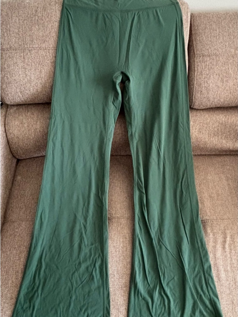 93 Play Street: Green Flared Leggings